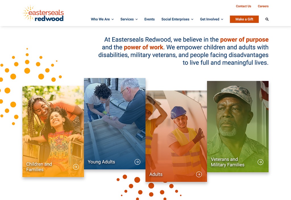 Easterseals Redwood website